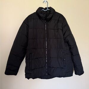 Old Navy Black Quilted Puffer Coat